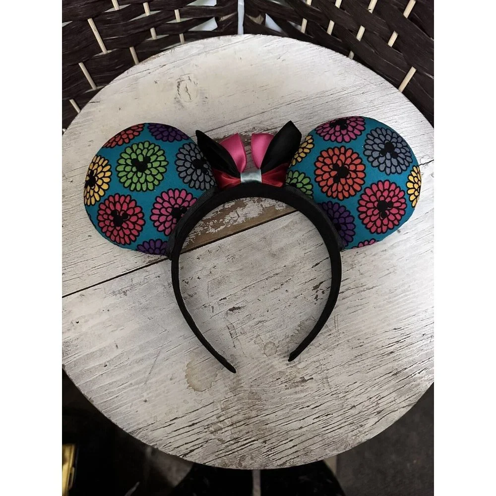 Disney Mickey & Minnie Colorful‎ Headband  Round Ears  Fabric